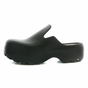 BOTTEGA VENETA フラットサンダル スリッパ 厚底 ラバー 43 ブラック