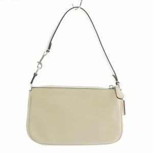 COACH ノリータ 19 リベット ハンドバッグ ワンショルダー レザー スタッズ ロゴ シルバー金具 白 ホワイト