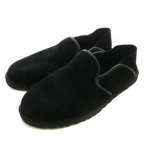 ムートン スリッポン スエード ボア 黒 ブラック 28 /XZ GY17