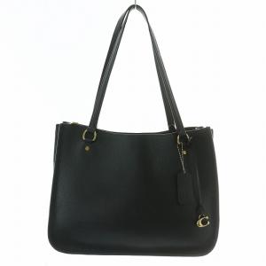 タイラー TYLER キャリーオール トートバッグ ハンド レザー オープントップ 黒 ブラック C2273