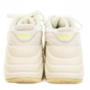 PUMA PULSAR WEDGE TONAL WNS 厚底スニーカー シューズ ローカット ロゴ 22cm 白