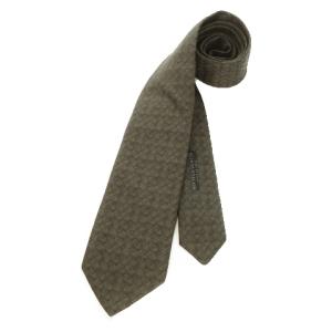 ネクタイ レギュラー シルク 絹 ジャガード織り イントレチャート柄 編み込み柄 茶 ブラウン /AH8