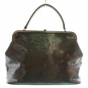 Jean Paul GAULTIER Vサイバー ハンドバッグ がま口 玉虫色