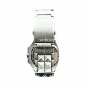 DIESEL 腕時計 ウォッチ クォーツ カレンダー付き 黒文字盤 ロゴ シルバー色 DZ-1079 GY11 /MQ