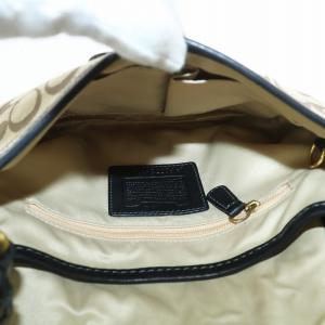 COACH ハンドバッグ ワンショルダー シグネチャー ブラウン ブラック