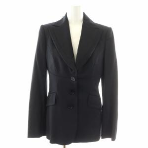 BURBERRY BLACK LABEL スーツ セットアップ 上下2点セット ウール テーラードジャケット 本切羽 背抜き ピークドラペル 3B