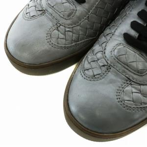 BOTTEGA VENETA スニーカー レザー ローカット イントレチャート シルバー色 /XZ GY17
