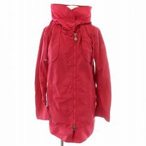 13SS  ARTEMIA  スプリングコート ミドル ハーフ ロゴ ジップアップ フード付き ピンク