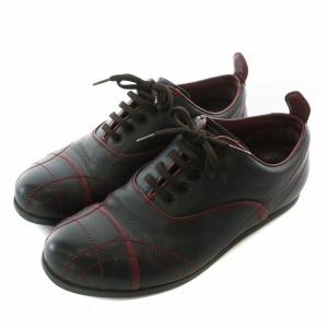 PRADA SPORT スニーカー ステッチ 7.5 ブラウン レッド
