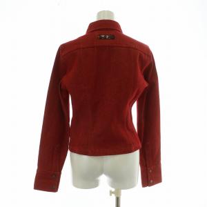 GUCCI デニムジャケット Gジャン ジージャン 38 S 赤 レッド 203-1267-4121 /XZ GY17
