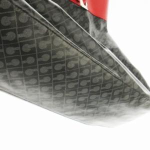 GHERARDINI トートバッグ ハンドバッグ ソフティ PVC レザー 革 総柄 黒 ブラック 赤 レッド /CK5 GY18