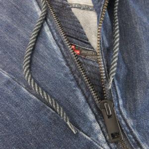 DIESEL BIAS-CUT DENIM COLLECTION ジップアップパーカー デニム ブルゾン バイアステープ