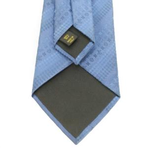 LOUIS VUITTON ネクタイ ワイドタイ シルク 絹 モノグラム ダミエ ストライプ ロゴ 総柄 青 ブルー /AH7 GY17