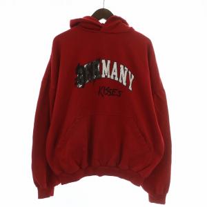 パーカー スウェット プルオーバー ダメージ加工 GERMANY KISSES L
