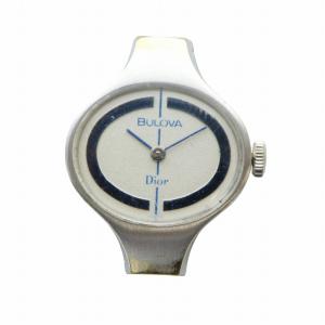 ブローバ  BULOVA 腕時計 ウォッチ フェイスのみ 手巻き オーバル 白文字盤 シルバー色 GY11