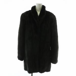 銀サガ ベルビジョン Belle vison ファーコート アウター 毛皮 ミンク ミドル 肩パッド 15