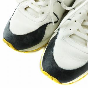 LOUIS VUITTON ランアウェイ ライン ダミエ スニーカー 7 ネイビー ホワイト