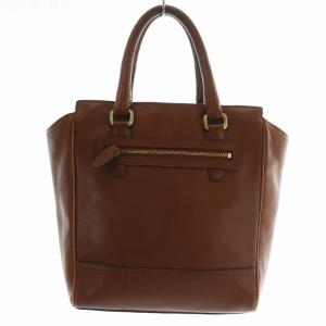 COACH ハンドバッグ ショルダー 2WAY レザー タッセル ロゴ 茶色 ブラウン /XZ GY18