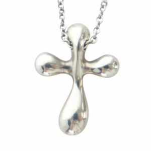 TIFFANY&Co. エルサ ペレッティ ネックレス アクセサリー ペンダント クロス 十字架 Silver925 ロゴ シルバー色