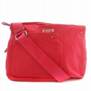 ショルダーバッグ ナイロン ロゴ ピンク /XZ GY11