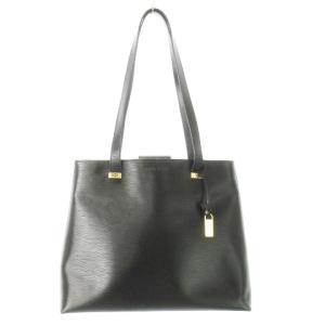 ハンドバッグ ワンショルダー レザー 革 ロゴ型押し 黒 ブラック /CK9 GY11