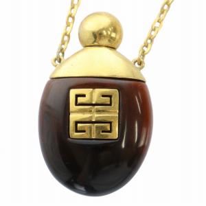 1977 香水 フレグランス ボトル ネックレス べっ甲柄