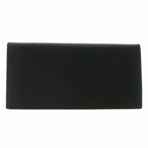 dunhill 長財布 二つ折り レザー 総柄 ロゴ シルバー金具 黒 ブラック /XZ GY17