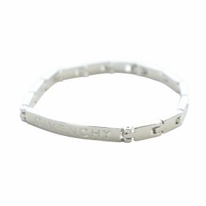 ブレスレット アクセサリー バングル ロゴ シルバー色 GY18 /MQ