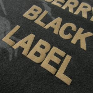 BURBERRY BLACK LABEL 長袖Tシャツ ロンT クルーネック コットン ロゴ 3 L 黒 ブラック /AO8 GY18