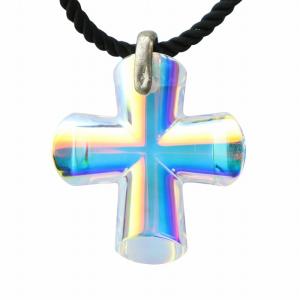 Baccarat ネックレス アクセサリー ペンダント ロゴ クリスタル クロス 十字架 クリア GY11 /MQ