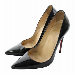 パンプス エナメル 36 ブラック