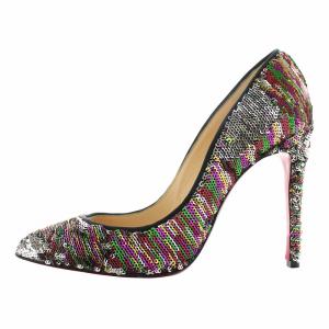Christian Louboutin パンプス スパンコール ポインテッドトゥ ハイヒール 36 23cm マルチカラー /XZ GY17