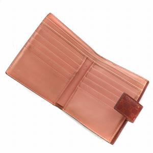 GUCCI 財布 二つ折り エナメル レザー Wホック シグネチャー 総柄 ハート ロゴ ゴールド金具 ピンク 245727・493075