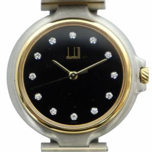 ミレニアム 6 KPQV 腕時計 クォーツ 12P ラインストーン 黒文字盤