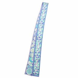 Emilio Pucci スキニースカーフ ストール 絹 シルク ロゴ 総柄 青 ブルー 緑 グリーン /XZ GY17