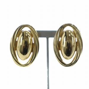 イヤリング アクセサリー クリップ式 両耳用 ロゴ ゴールド色 GY11 /MQ OH