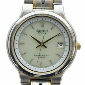 腕時計 ウォッチ 電波 ソーラー デイト カレンダー付き シルバー色 5K22-0A30 GY18 /MQ