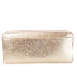 ANTEPRIMA 長財布 ロングウォレット 小銭入れあり ラウンドファスナー レザー 革 ハク フラワーモチーフ ラインストーン