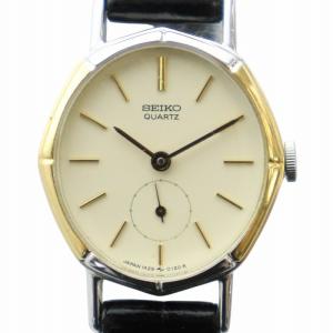 腕時計 ウォッチ クォーツ スモセコ ロゴ レザーベルト ゴールド色 1428-5040 GY11 /MQ