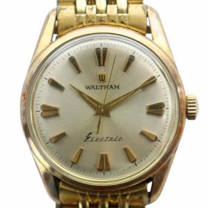 ジャンク品 ELECTRIC 腕時計 クォーツ ゴールドカラー