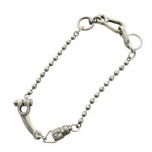 ウォレットチェーン ボールチェーン ロゴ シルバー色 GY11 /MQ