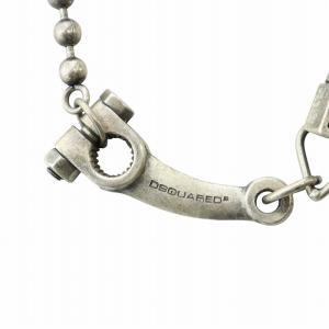 DSQUARED2 ウォレットチェーン ボールチェーン ロゴ シルバー色 GY11 /MQ