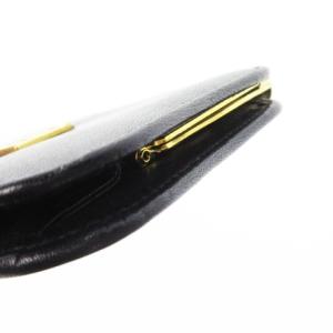 GIVENCHY コインケース 小銭入れ がま口 レザー 革 4Gロゴ ゴールド金具 黒 ブラック /CK22 GY11