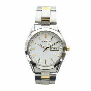 SEIKO 腕時計 ウォッチ クォーツ デイト カレンダー付き 白文字盤 ロゴ シルバー色 7N43-9080 GY11