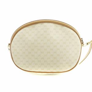 GUCCI ショルダーバッグ 斜めがけ ロゴ PVC GGスプリーム柄 GGモノグラム ベージュ GY11 /MQ