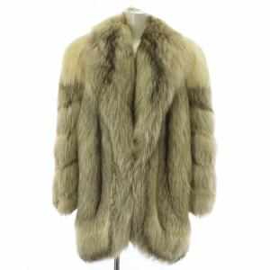 金サガ SOLEAGE ファーコート フォックス ホワイト ブラウン