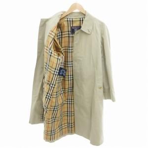 burberrys ヴィンテージ ステンカラーコート 裏地ノバチェック 46 ベージュ