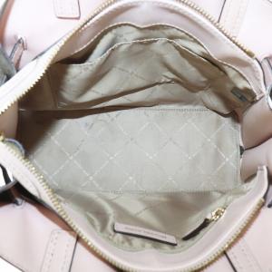 MICHAEL KORS ハンドバッグ PVC レザー シグネチャー柄 総柄 ロゴ ゴールド金具 茶色 ブラウン ピンク 35F0GU5S3B