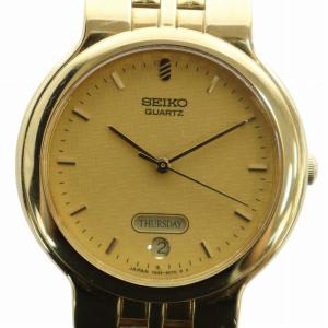 腕時計 ウォッチ クォーツ ロゴ カレンダー付き ゴールド色 7N33-6020 GY18 /MQ