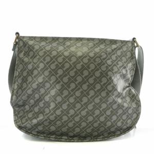 GHERARDINI ソフティ SOFTY ショルダーバッグ ナイロン ロゴ 総柄 グレー /XZ GY11